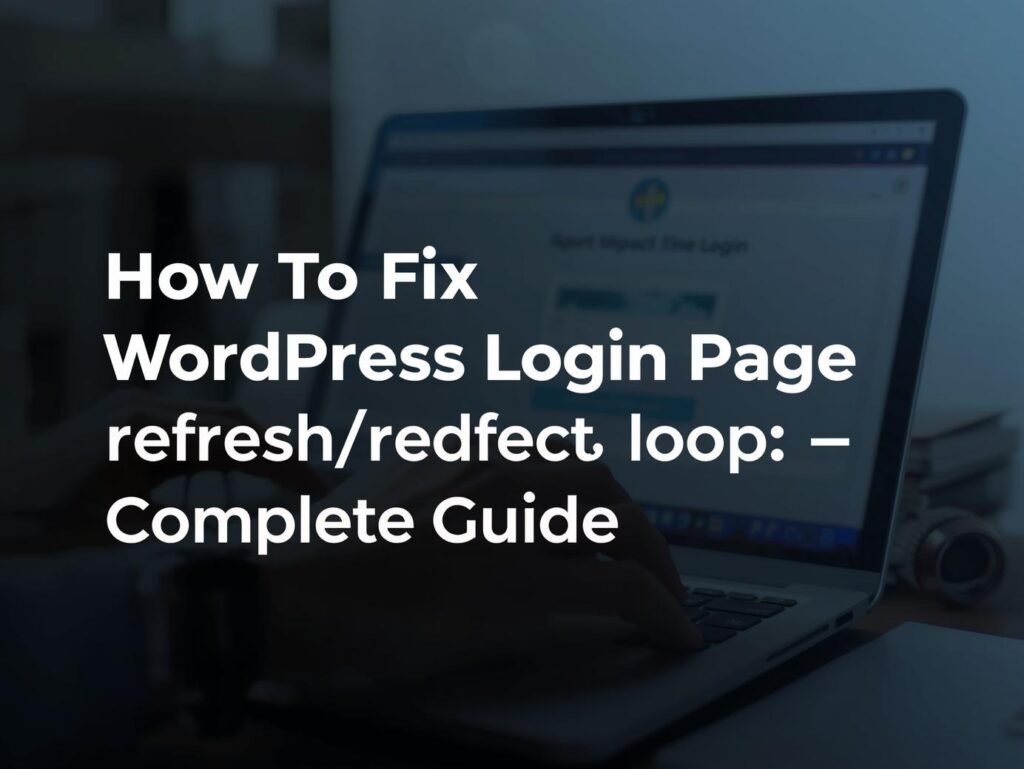 Fix WordPress login page refresh/redirect loop with simple steps: clear cookies, reset .htaccess, disable plugins & regain dashboard access.
